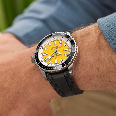 breitling superocean yellow|breitling superocean watch price.